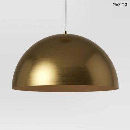 Halbkugelförmige Hängeleuchte in Gold -
Modell AURELIA