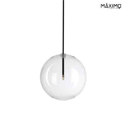Lámpara Colgante de Vidrio Transparente Modelo SFERA 21 BLACK