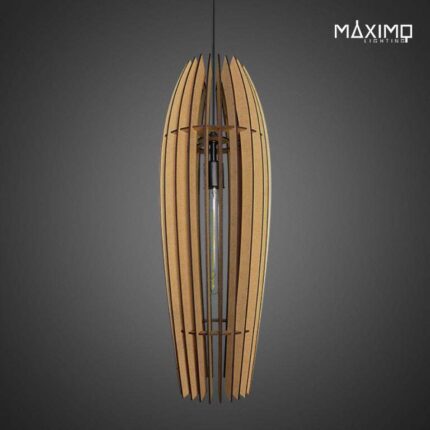 Lámpara colgante de madera MDF Modelo ROMA