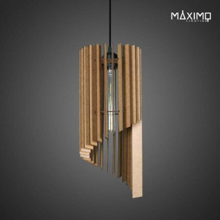 Lámpara colgante de madera MDF Modelo RAGUSA