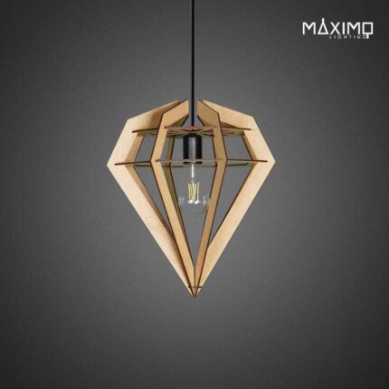 Lámpara colgante de madera MDF Modelo SIENA