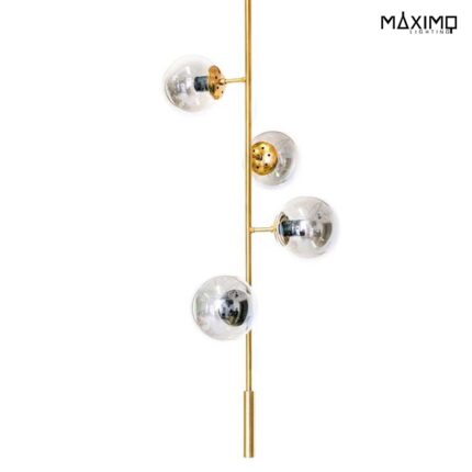 Lámpara Colgante vertical 4 tulipas - modelo EVELYN