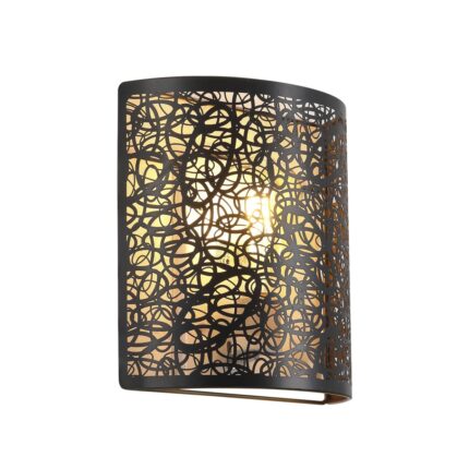 WANDLEUCHTE GRASSE SCHWARZ-GOLD 1 X 60W
E-27