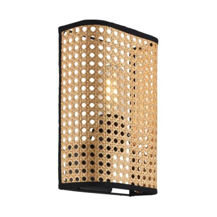 OYSTER WANDLEUCHTE SCHWARZ-NATUR 1 X 60W
E-27