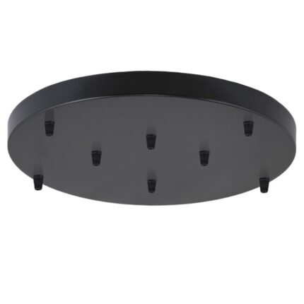 RUNDER SOCKEL 8L SCHWARZ 50CM MIT NIETEN