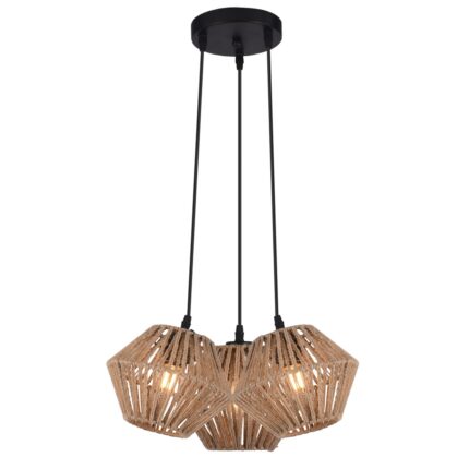 HÄNGELEUCHTE 3L BURT ROPE 3 X 60W E-27