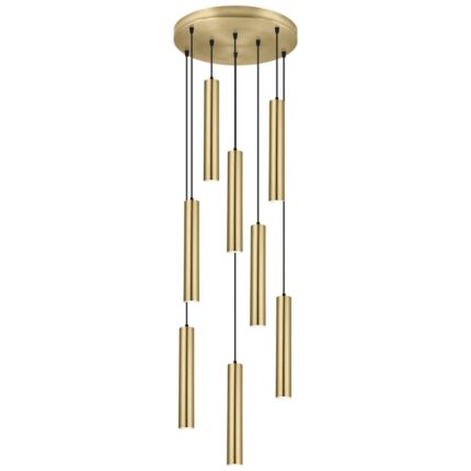 HÄNGEND 8L. ANTIA MESSING 8 X 40W GU-10