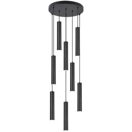 HÄNGEN 8L. ANTIA SCHWARZ 8 X 40W GU-10