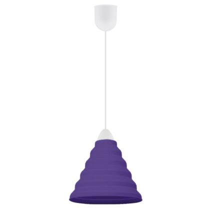 PYRAMIDE HÄNGELEUCHTE LILA 1 X 60W E-27
