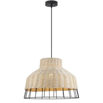 YADA METALL PENDELLEUCHTE - RATTAN 1 X
60W E-27