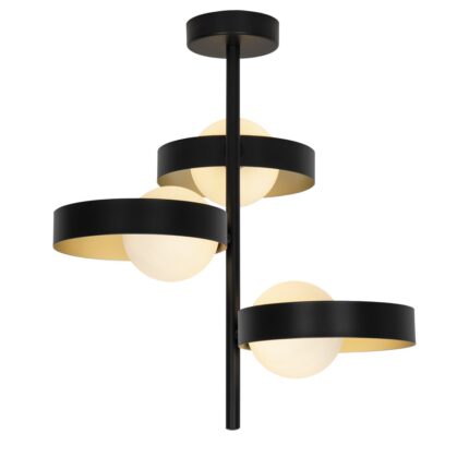 LAMPE 3L ARIANNA SCHWARZ-GOLD 3 X 33W G-9