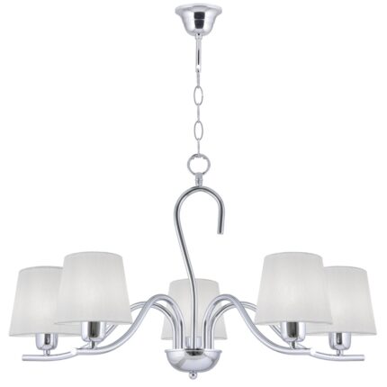 LAMPE 5L NATALIE CHROM 5 X 40W E-14