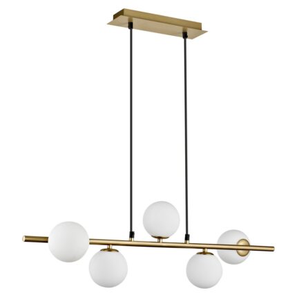 LAMPE 5L FLUSS MESSING-OPAL