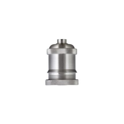LAMPENHALTER. E-27 NICKEL SATINIERT