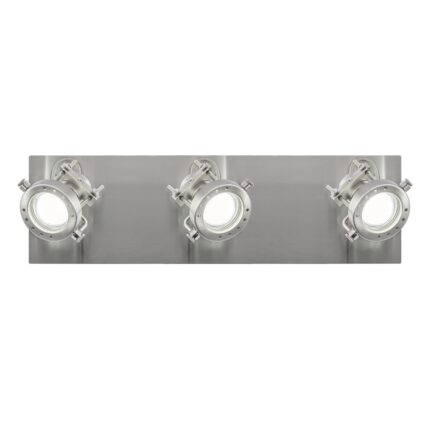 STECKDOSENLEISTE 3L OLBIA NICKEL
 SATINIERT 3 X 50W GU-10