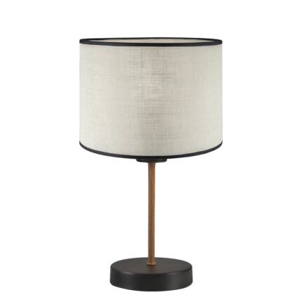 BERTA TISCHLEUCHTE SCHWARZ-HOLZ 1 X 60W
E-27