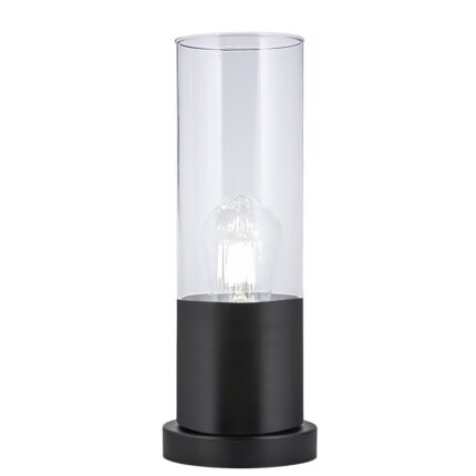 DEREK TISCHLEUCHTE SCHWARZ-TRANSP. 1 X
60W E-27