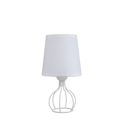 HILDA TISCHLEUCHTE WEISS 1 X 60W E-27
