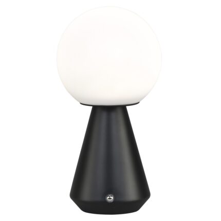 LOGAL BLACK LED TABLETOP -
WIEDERAUFLADBARE BATTERIE