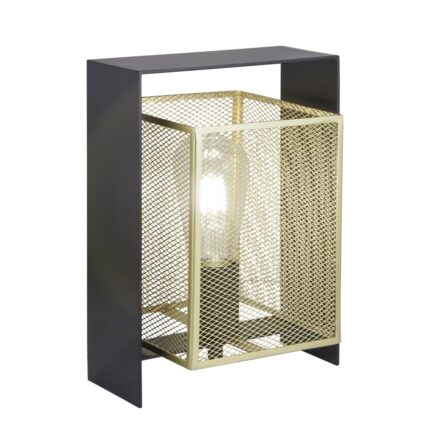 NIMES SCHWARZ-GOLD TISCHLAMPE 1 X 60W
E-27