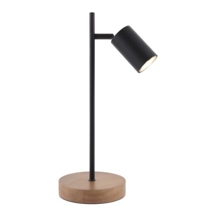 PIREO TISCHLEUCHTE SCHWARZ-HOLZ 1 X 50W
GU-10